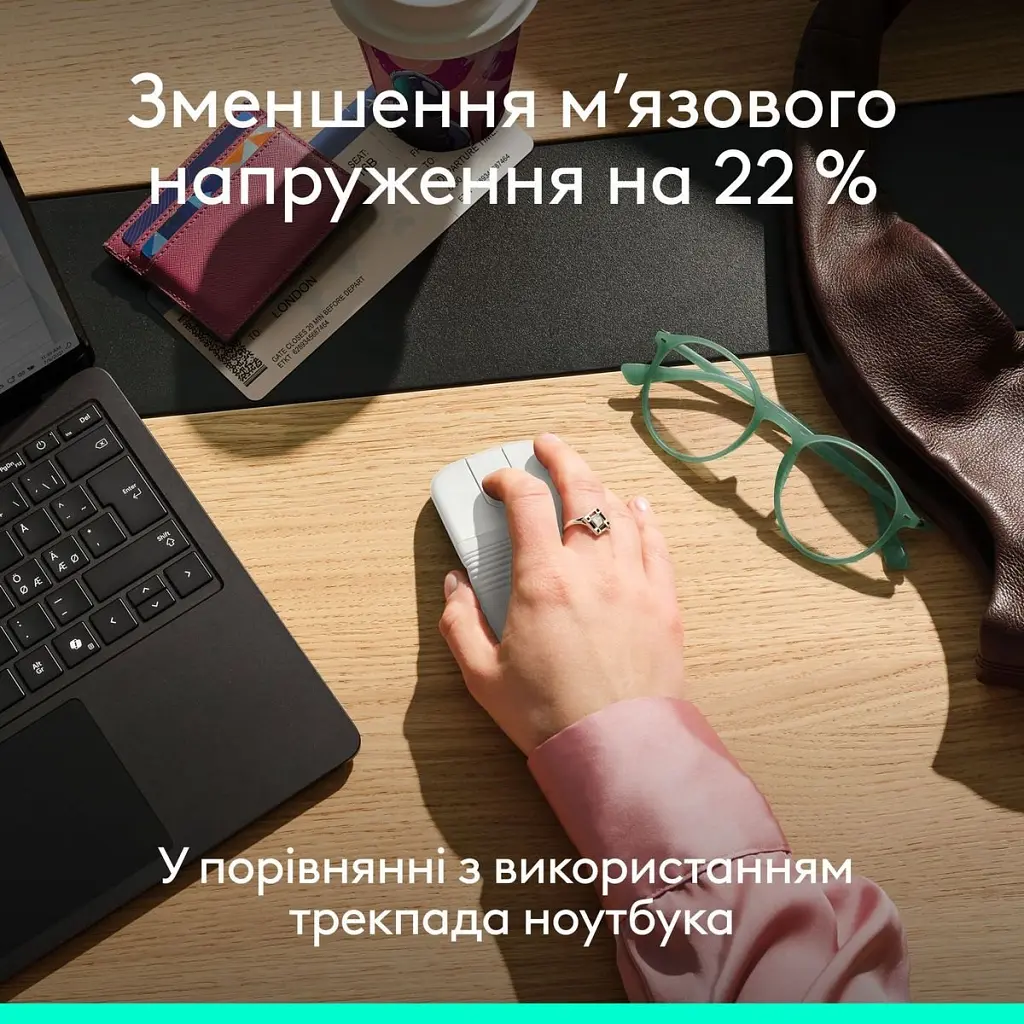 Мишка Logitech Mobi Fold Bluetooth Off-White (910-007631) - фото 4
