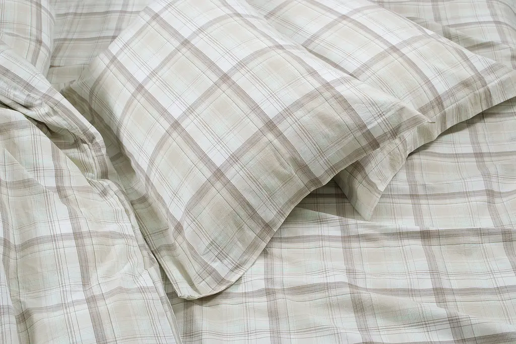 Постельное белье Lotus Home - Checked Madras мятный евро - фото 3