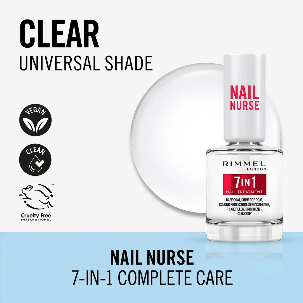 Засіб для нігтів Rimmel Nail Nurse 7 in 1 з ефектом догляду 12 мл - фото 4