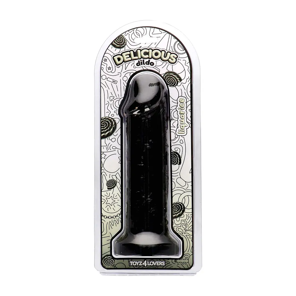 Фалоімітатор з ароматом лакриці - Toyz4lovers Delicious Dildo Liquorice, 25 см - фото 6