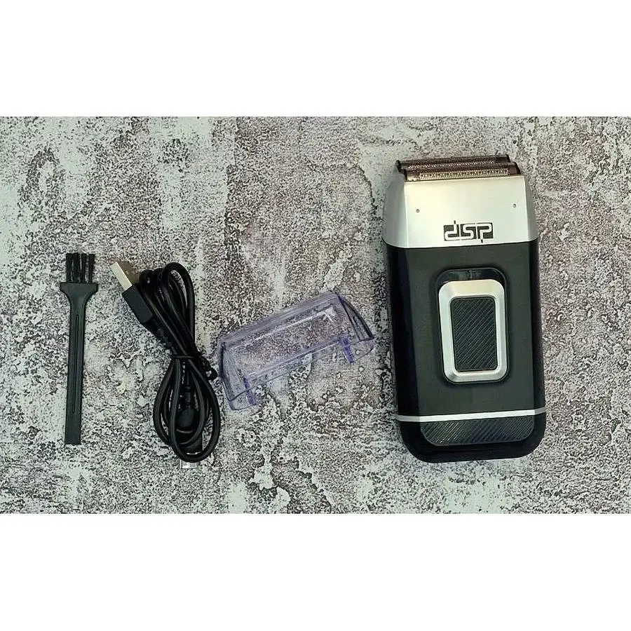 Электробритва XPRO DSP 60102 с водонепроницаемым корпусом черно-серебристая (41013-DSP-60102_460) - фото 4