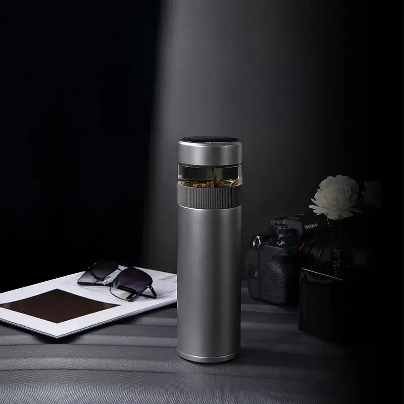 Заварочный термос из титана Fun Home Funjia Titanium Smart Cup 520ml FJ-TA003 Grey - фото 5