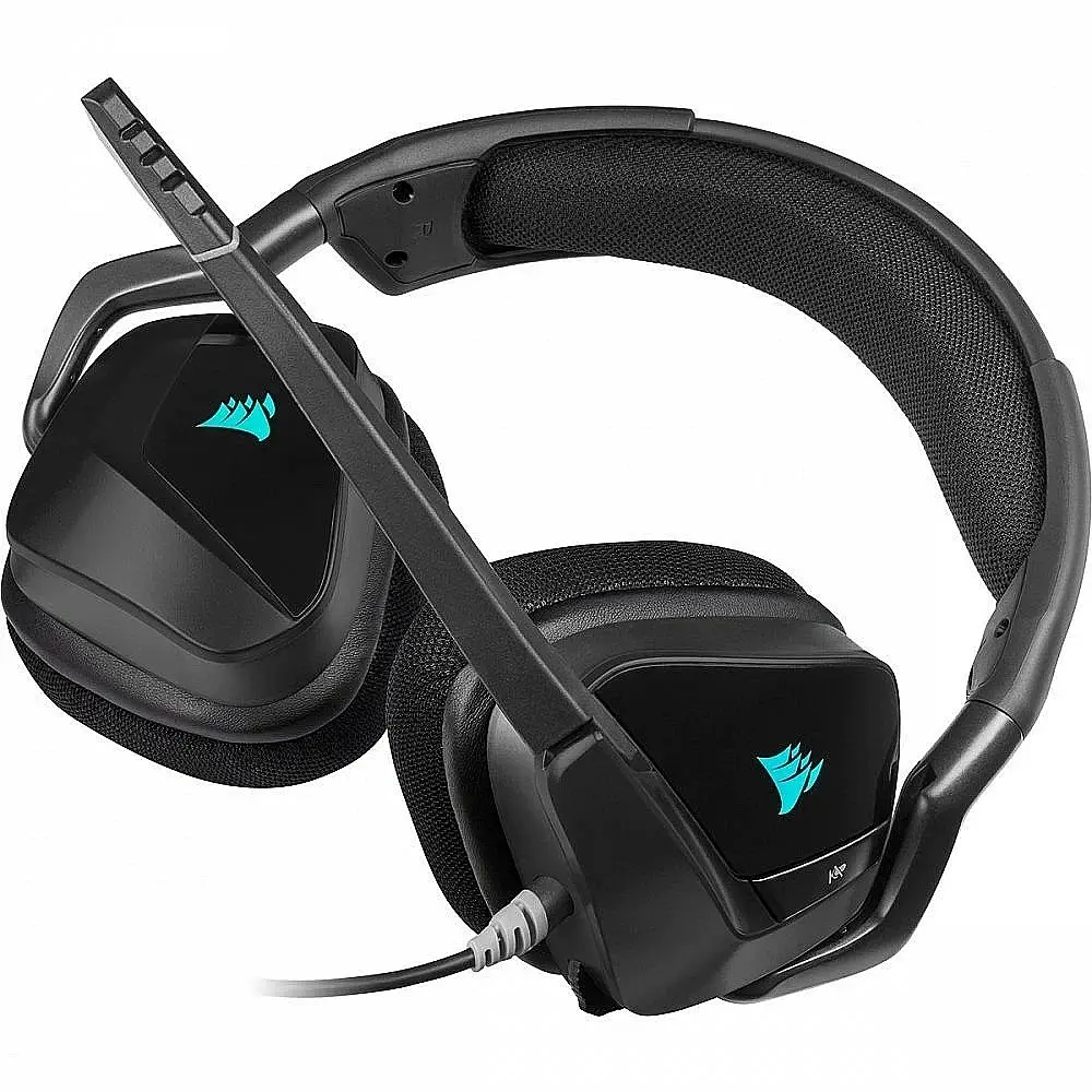 Гарнiтура Corsair Void RGB Elite USB Premium Gaming Headset with 7.1 Surround Sound Carbon (CA-9011203-EU) - фото 3