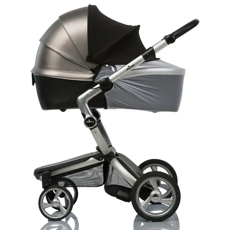 Козырек двойной 2в1 солнцезащитный с сеткой на коляску и автокресло Must Have Shade DoRechi Черный + Белый - фото 2
