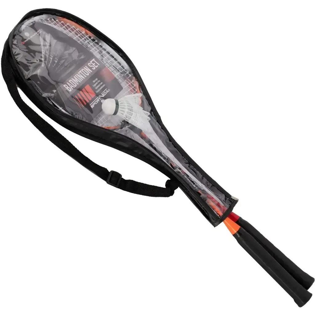 Набір для бадмінтону SportVida Pro 2 шт ракетки + волан (SV-SE0002) - фото 3