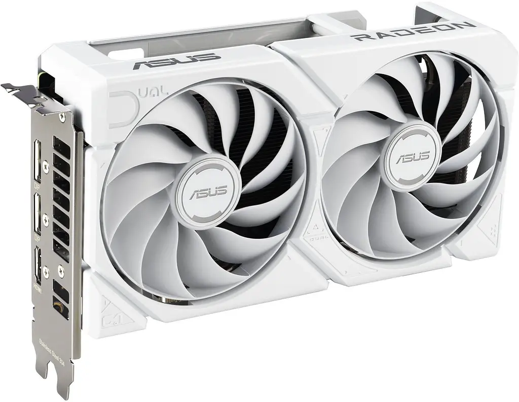 Видеокарта ASUS AMD Radeon RX 9060 XT 16GB Dual White (DUAL-RX9060XT-16G-WHITE) (GDDR6, 128 bit, PCI-E v5.0 x16) - фото 2