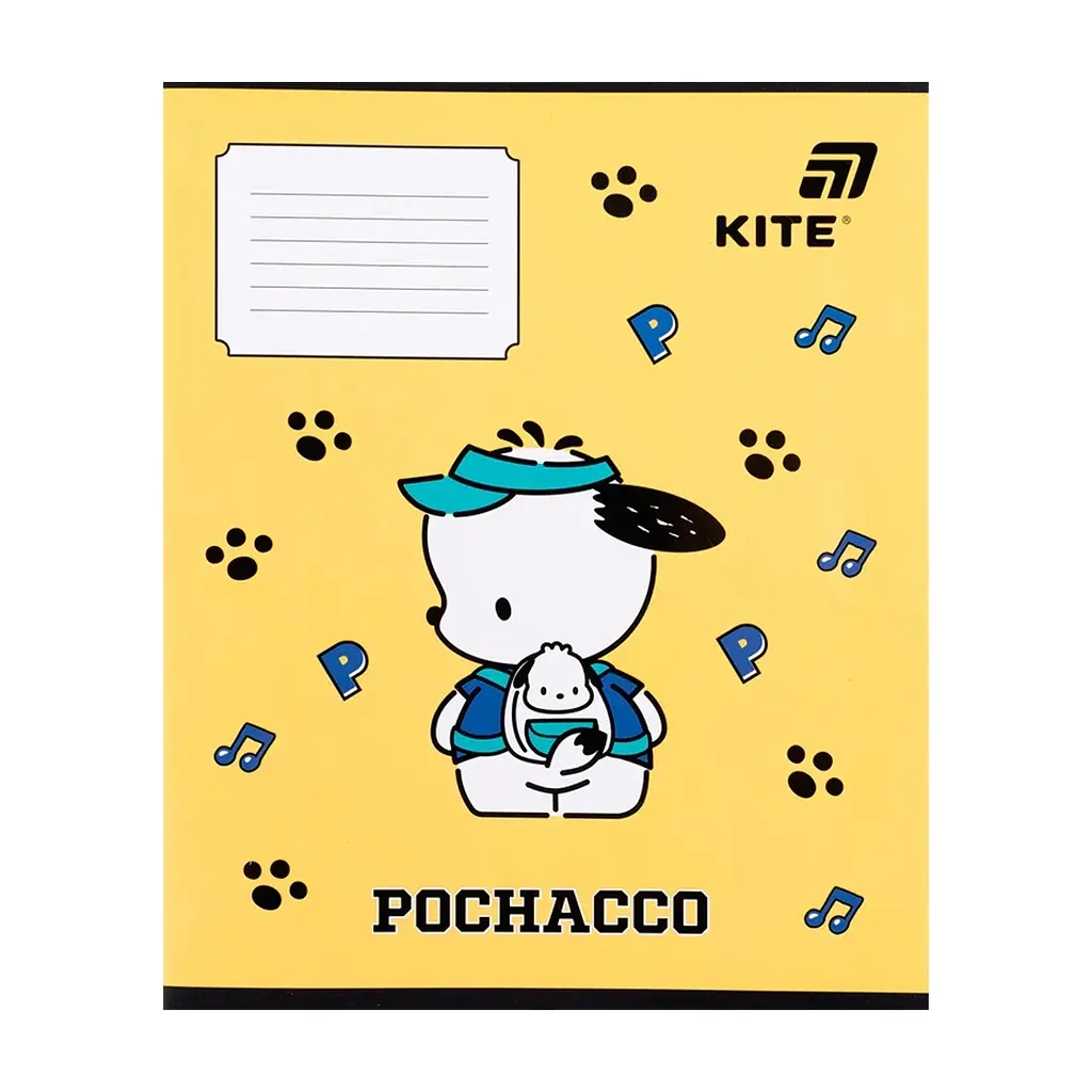 Зошит Kite Pochacco, 12 аркушів, коса лінія (PC26-235), в асортименті - фото 4
