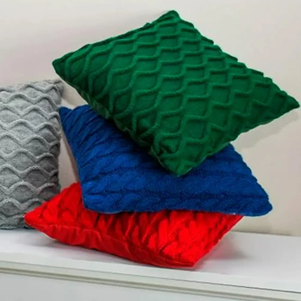 Подушка декоративна Прованс Коси 33х33 см червоний (27419) - фото 3