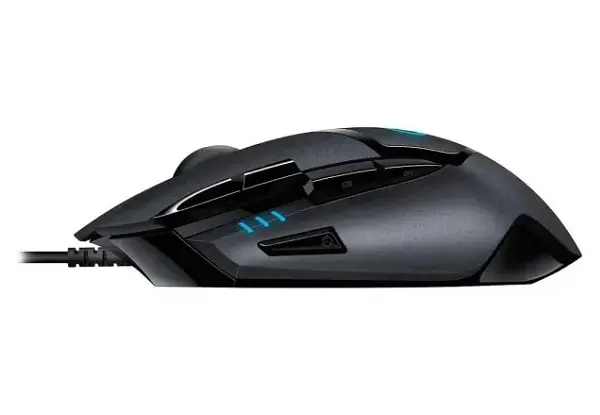 Миша комп'ютерна дротова ігрова Logitech G402 Hyperion Fury з підсвічуванням / 8 програмованих кнопок / DPI 4000 / Чорний (910-004067) - фото 4