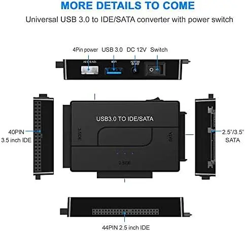 Адаптер Baolongking USB 3.0 для SATA/IDE HDD та SSD - фото 3