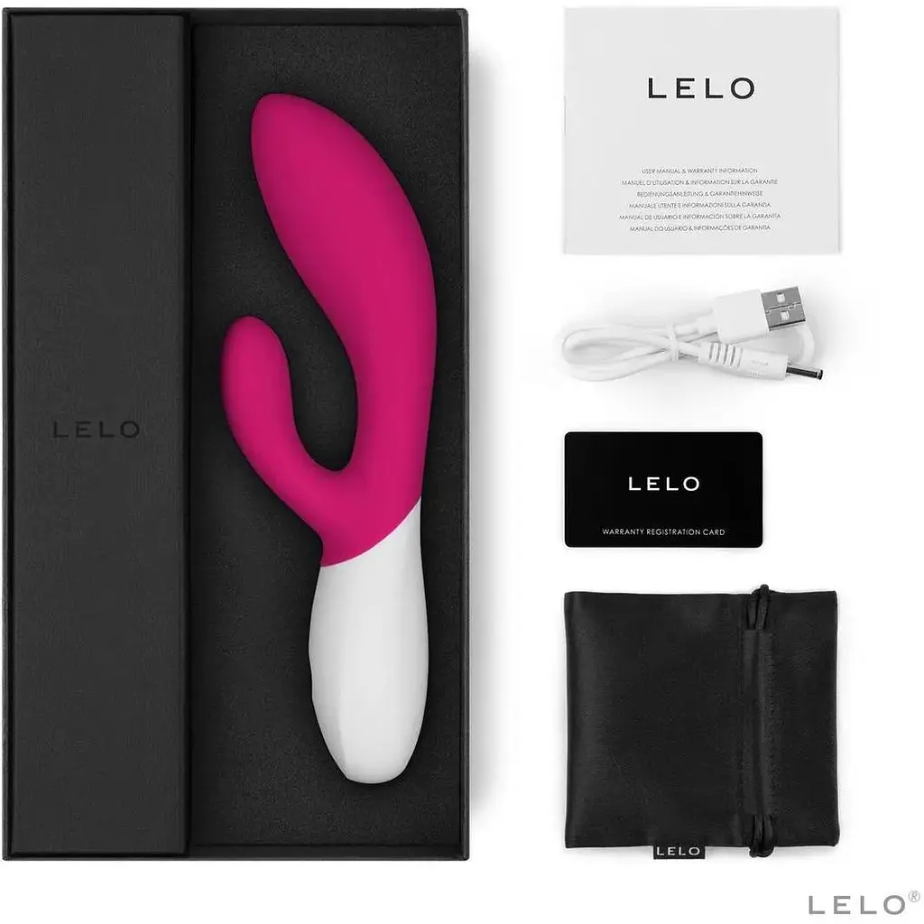 Вібратор-кролик Lelo Ina Wave 2 Cerise - фото 2