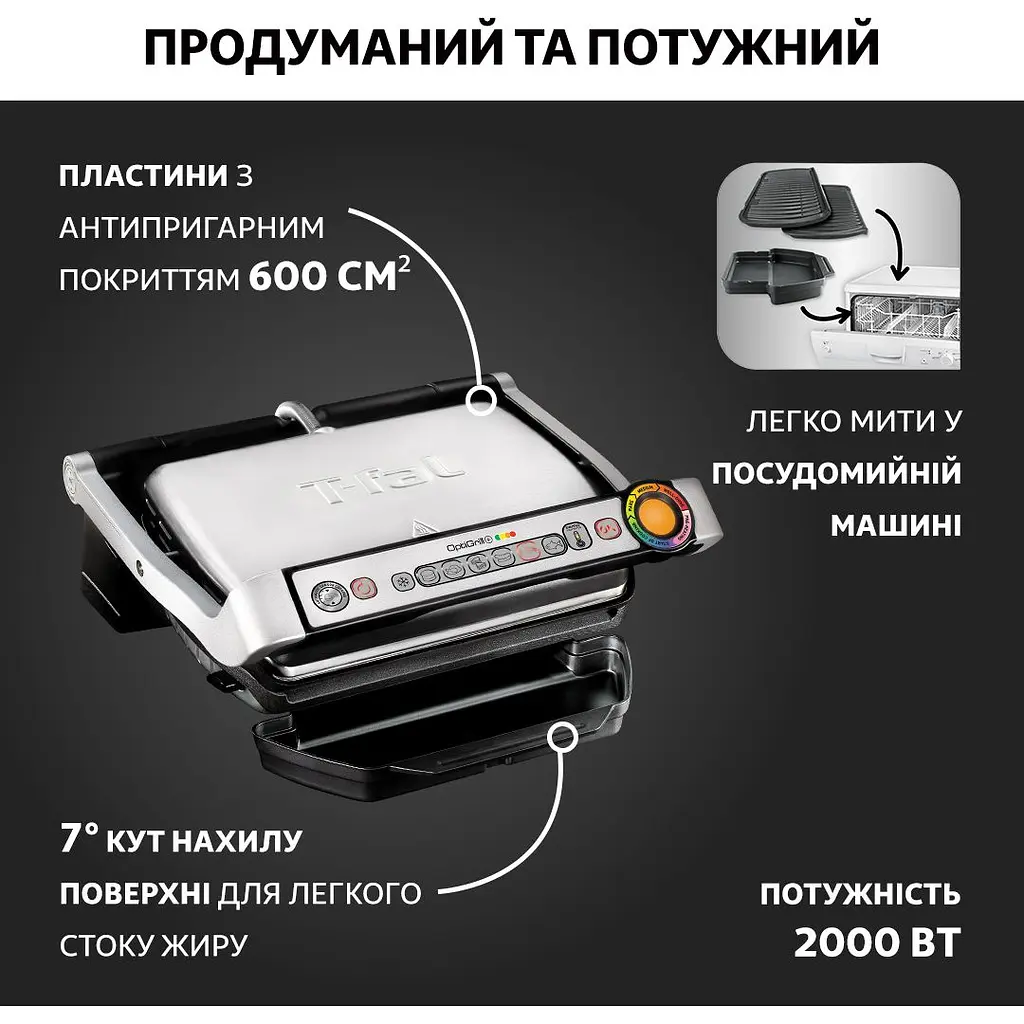 Гриль Tefal OptiGrill GC716D12 - фото 9