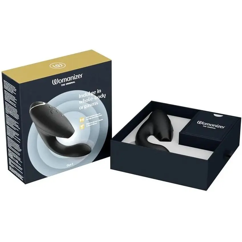 Вакуумный клиторальный стимулятор Womanizer Duo 2 Black - фото 8