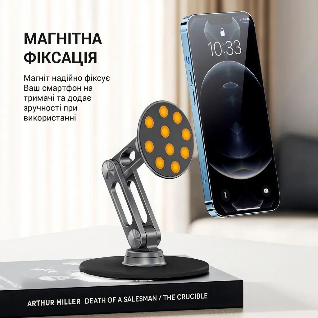 Підставка для смартфона OfficePro MS760G Aluminium Alloys Grey [129092] - фото 5