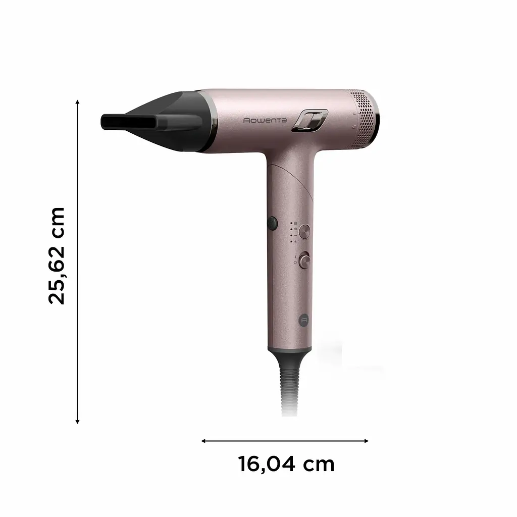 Фен T-Shape Maestria Nano Foldable, 1700Вт, 3 режими, іоніз-я, хол. обдув, кейс, рожевий ROWENTA teh0017547 - фото 6
