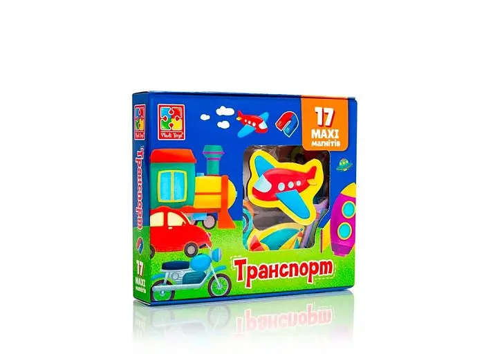 Набір магнітів Транспорт, Vladi Toys