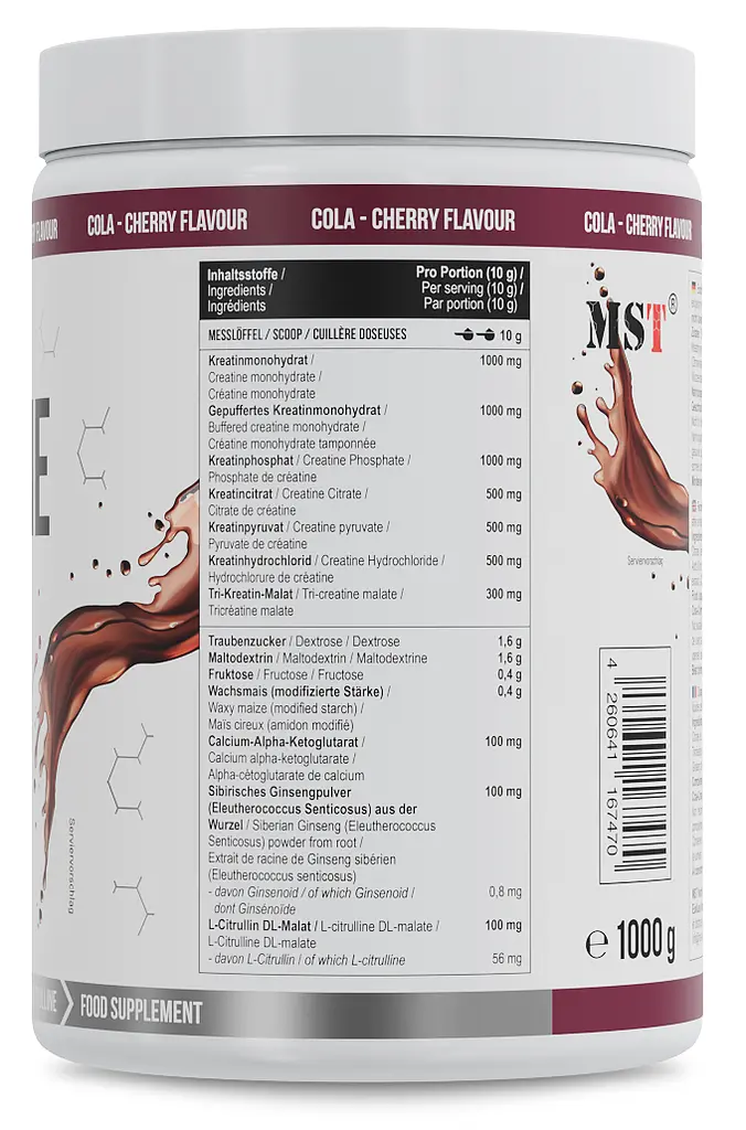 Комплекс Креатин MST Nutritionів 7в1 Creatine Kick - 1000 г - фото 2