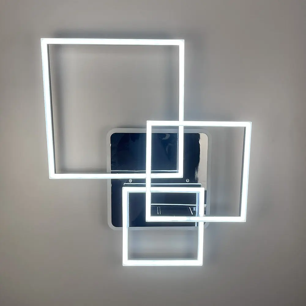 Светодиодная люстра Ideal Lux Frame в хромированном корпусе Ст. A 11017/3 RGB CH | Line F - фото 2