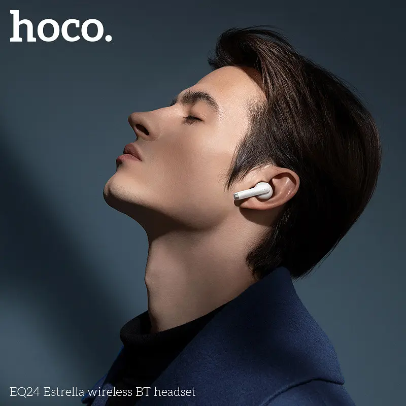 Навушники бездротові Hoco EQ24 Estrella wireless BT headset Monet Gold - фото 3