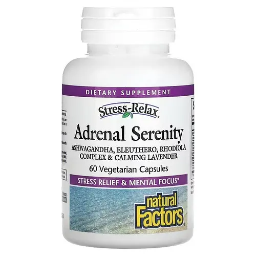 Підтримка наднирників Stress-Relax Adrenal Serenity 60 капсул Natural Factors vit0005152