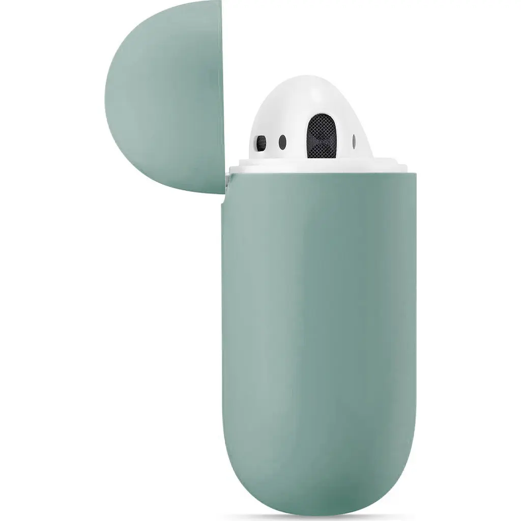 Чехол для наушников New Silicone Case для AirPods 2 Dark Night Green [52811] - фото 3