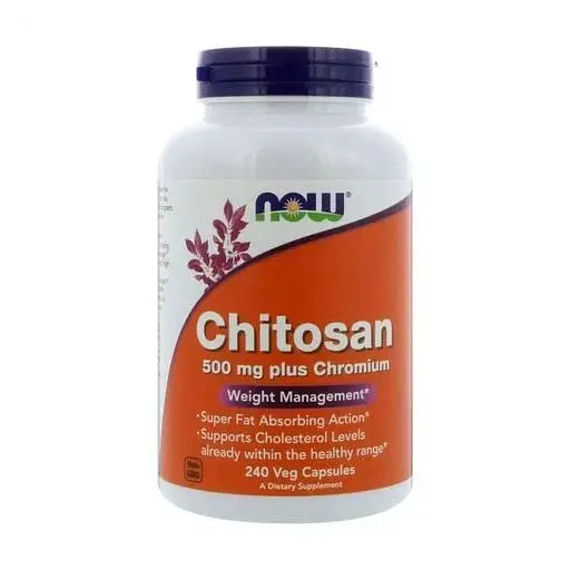 Хітозан з хромом 500 мг жирозжигач у капсулах №240 Now Foods Chitosan plus Chromium - фото 3