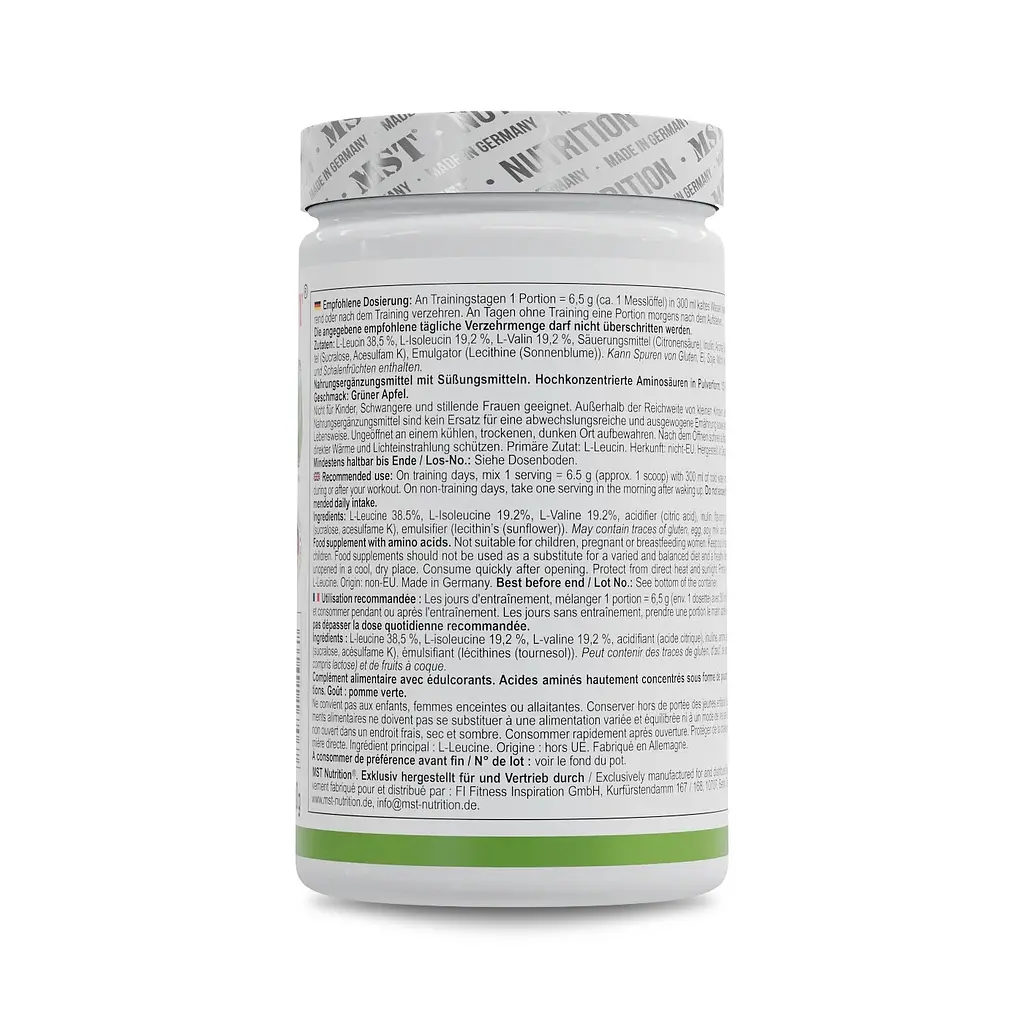 Амінокислоти BCAA ZERO, 1 кг - Зелене яблуко MST Nutrition vit0004628 - фото 3