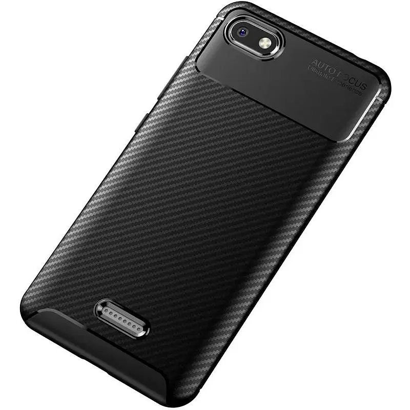 Чохол-накладка Toto TPU Carbon Fiber 1.5 mm Case Xiaomi Redmi 6A Black - фото 3