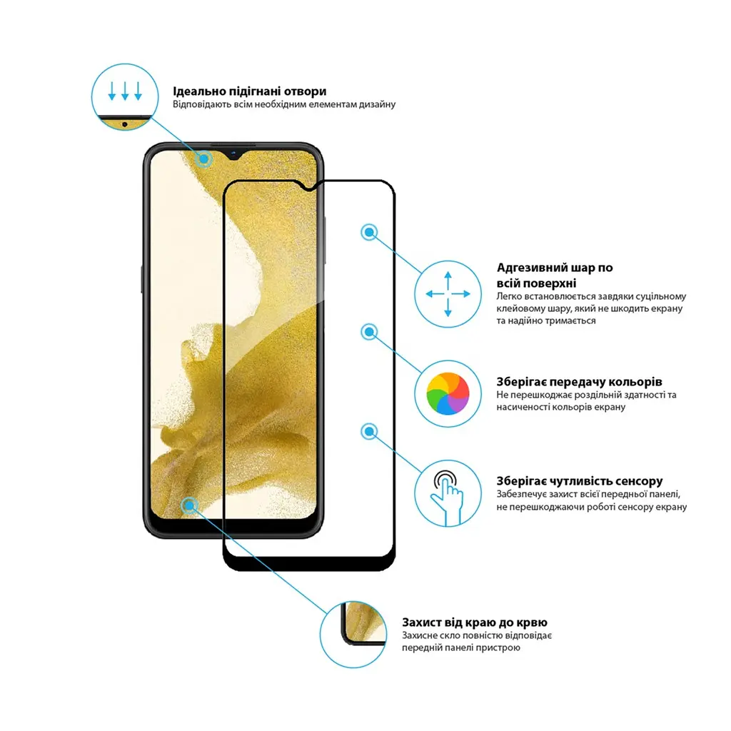 Стекло защитное Global Full Glue Nokia G11 (1283126535185) - фото 3