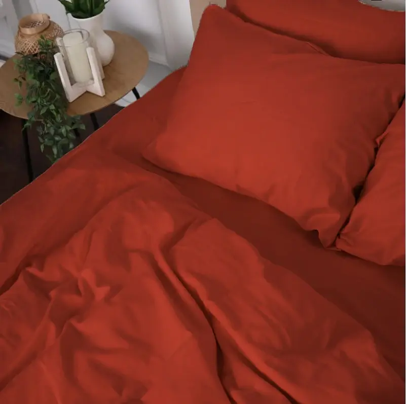 Наволочка MirSon Satin Premium 0081 Terracotta 45х45 см (2200010929201) - фото 4