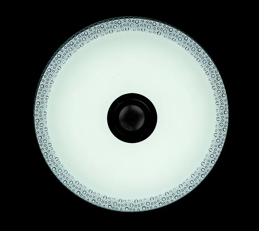 Люстра стельова LED Splendid Ray LY6121/40Wx2, 80W, білий, сучасний стиль, з пультом, Bluetooth, діаметр 50 см - фото 4