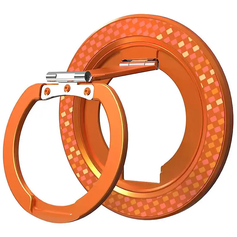 Магнитное кольцо-держатель Epik MagSafe Multi-Stand Orange - фото 2
