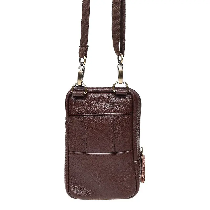 Чоловіча сумка через плече Keizer K11024-brown 17х11х6 см Коричневий - фото 3