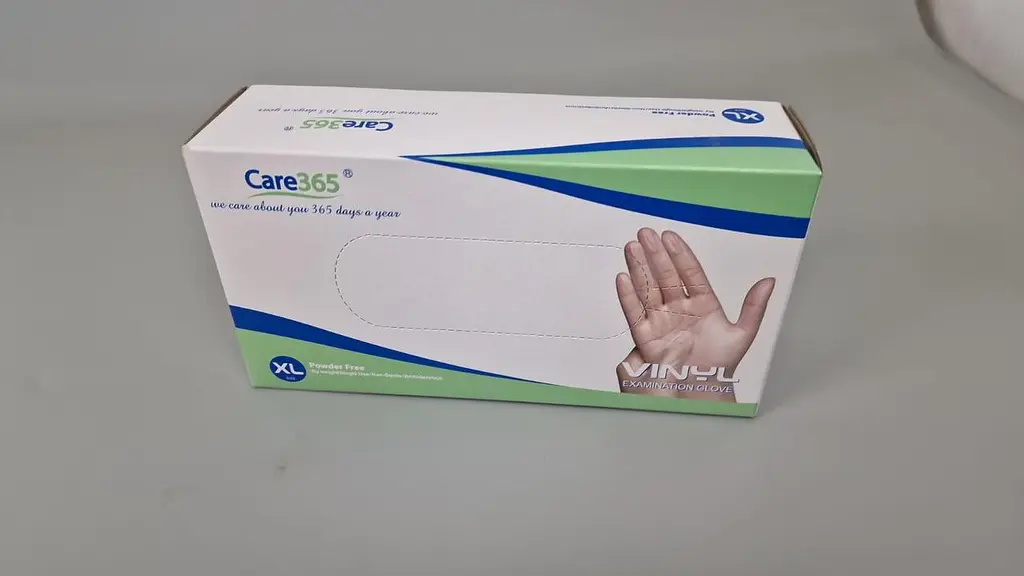 Рукавички вінілові Care 365 одноразові без пудри білі розмір ХL 100 шт. - фото 5