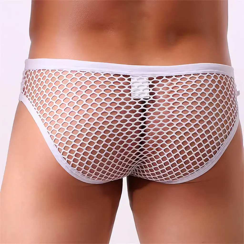 Чоловічі труси в сітку "Clever-Menmode" L-XL Білий - фото 4