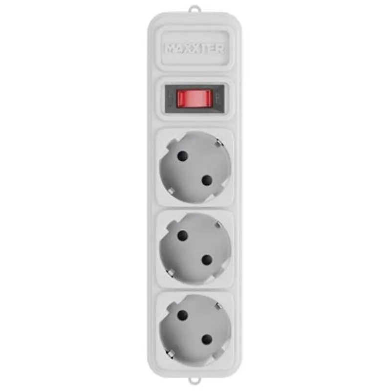 Фільтр живлення Maxxter 3 розетки, 3м, білий (SPM3-G-10G) - фото 2