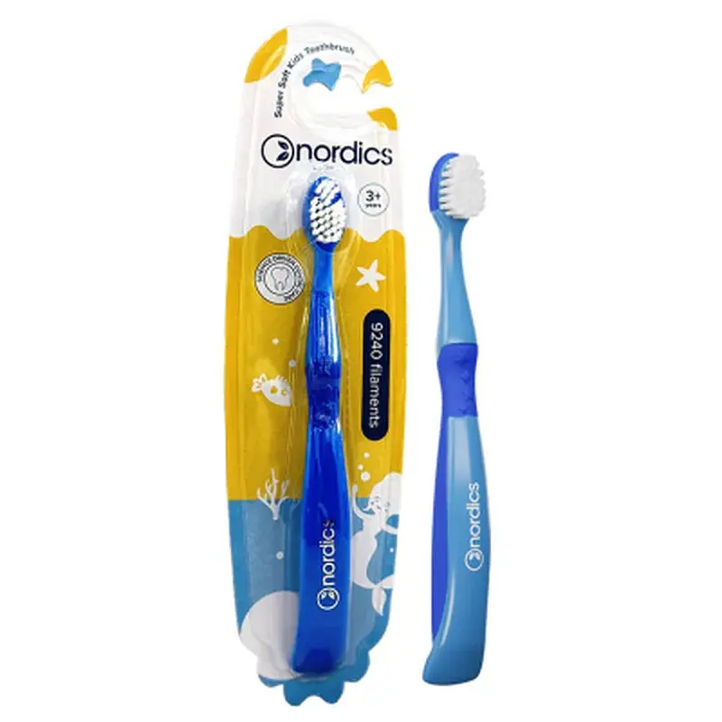 Дитяча зубна щітка Nordics Premium Kids Mermaid 9240 Від 3 років Блакитна з синім (3800500324753)