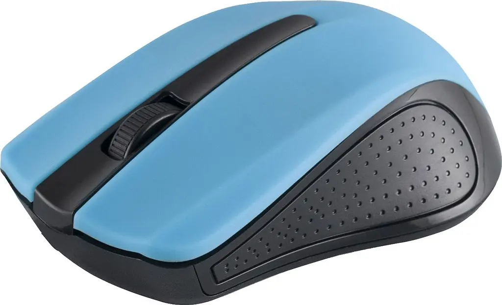 Компьютерная мышка ModeCom MC-WM9 беспроводная 2кн. 1200dpi нано ресивер черная-синяя (M-MC-0WM9-140) - фото 2
