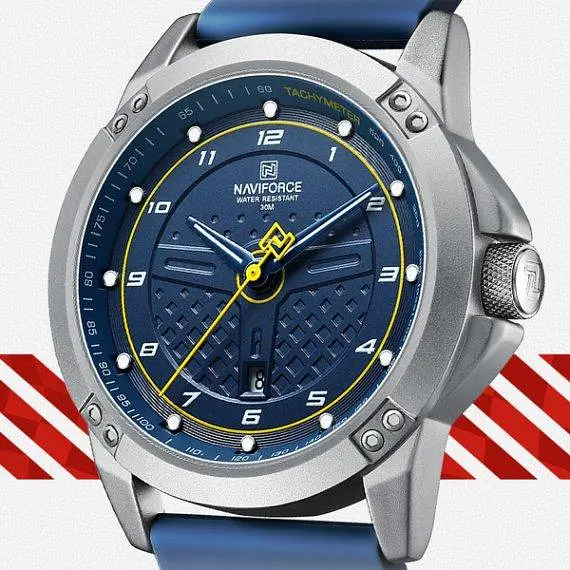 Годинники чоловічі наручні Naviforce Lagune (Сині) - фото 5
