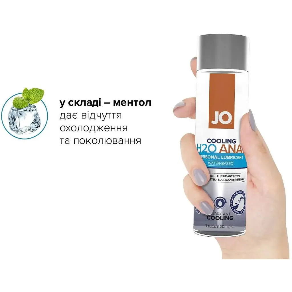 Анальная смазка System JO H2O - Cooling (120 мл) - фото 4