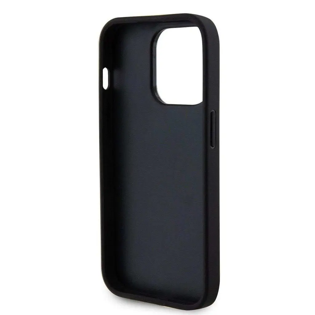 Чехол Guess PU Perforated 4G Glitter Metal Logo для iPhOne 15 Pro Max Black (GUHCP15XPSP4LGK) - фото 6