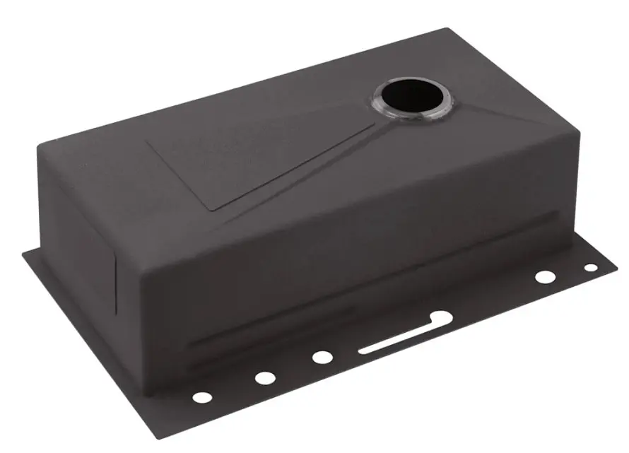 Кухонна мийка Kroner KRP Schwarze - SET7546ARTHM PVD (3.0/0.8 мм) (CV033375) - фото 16