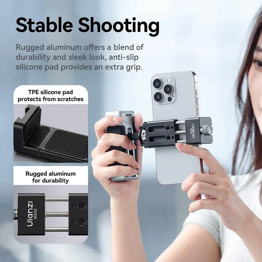 Тримач для телефону Ulanzi MA33 Arca Swiss Phone Mount (MA33 M022) Чорний - фото 3