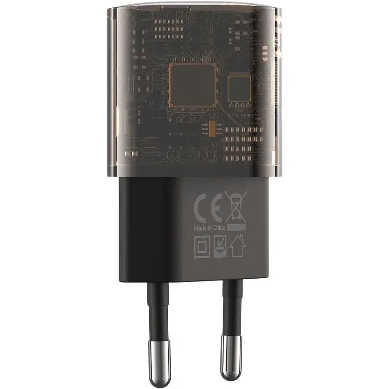 Сетевое зарядное устройство XO CE05 1 USB + 1 Type-C PD 30 W + QC 3.0 18 W Brown - фото 2