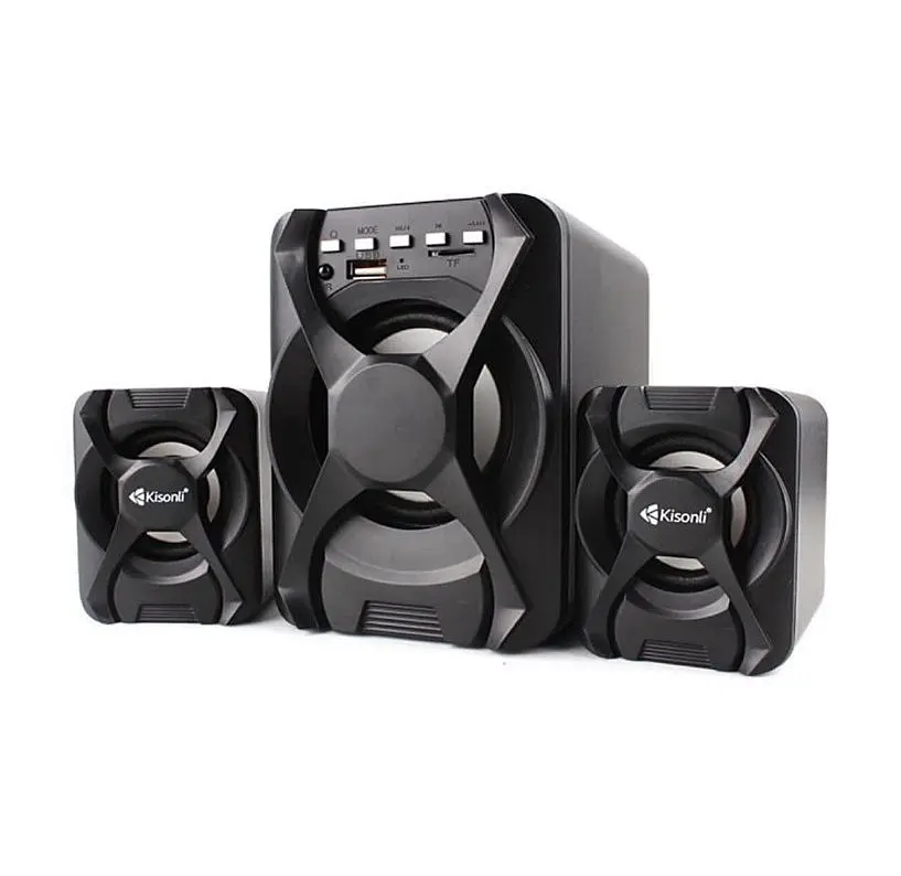 Компьютерные колонки 2.1 Kisonli U2500BT, Bluetooth, AUX, 5W+2x3W