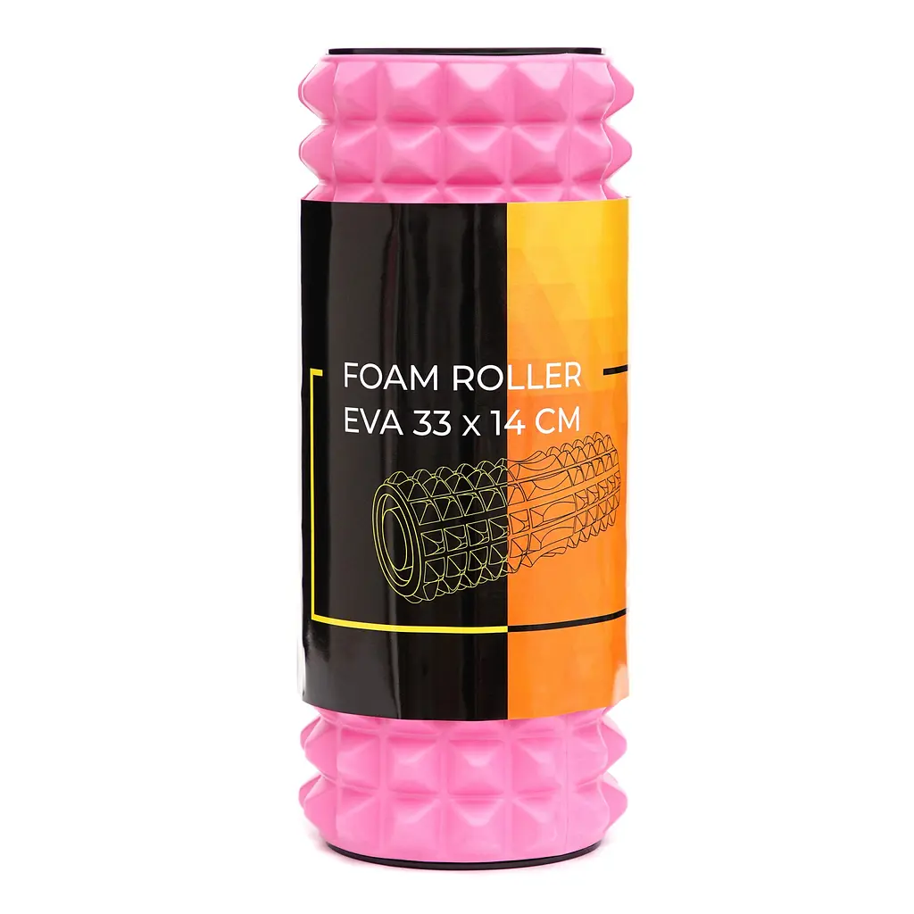 Масажний ролик Cornix EVA 33 x 14 см (валик, ролер) XR-0339 Pink - фото 5