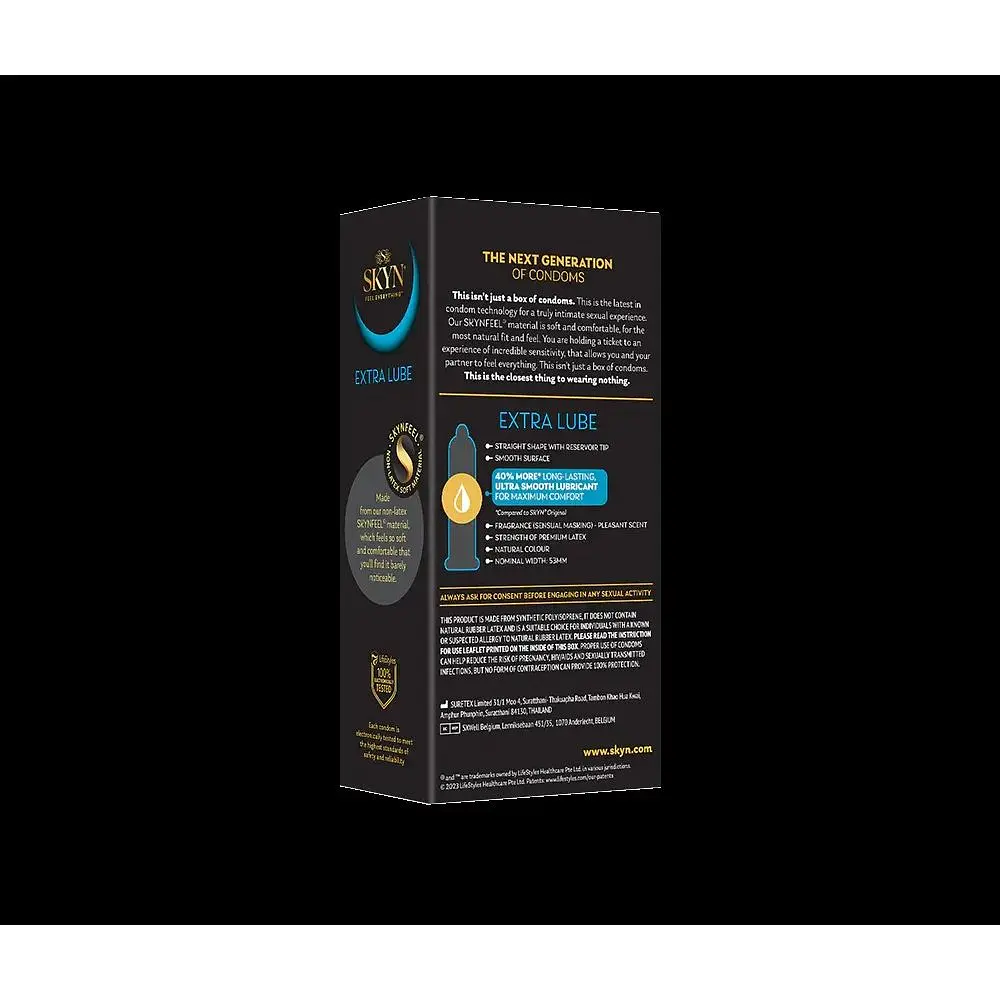 Презервативи безлатексні Skyn Extra Lubricated (10 шт.) - фото 2
