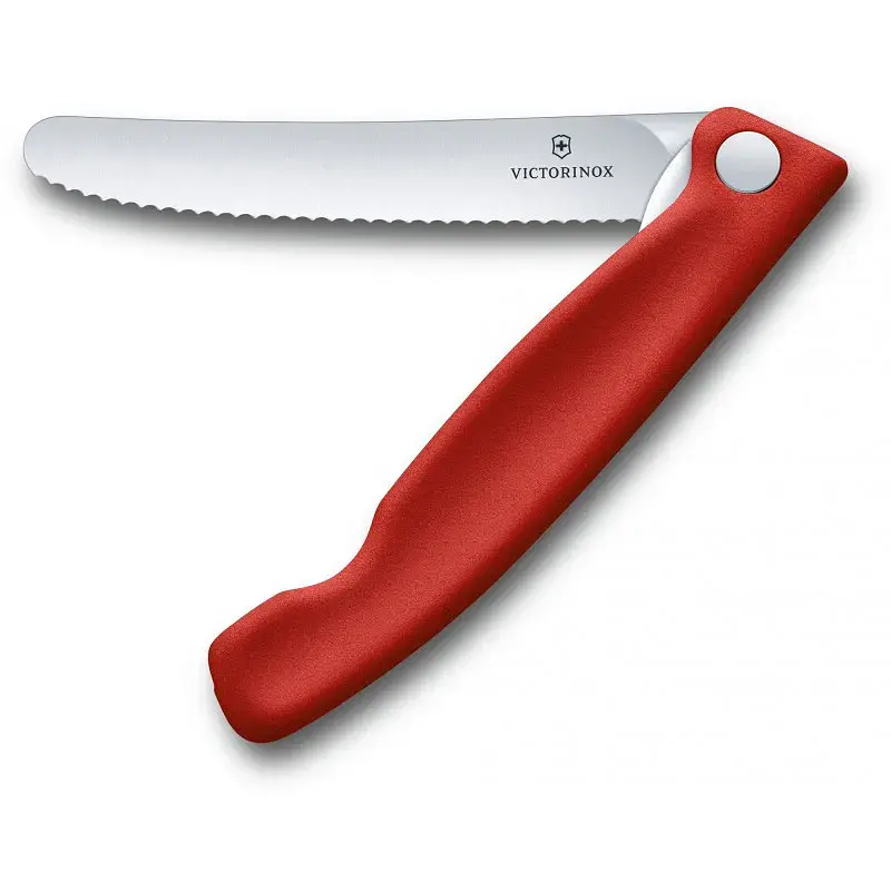 Кухонний ніж Victorinox SwissClassic Foldable Paring 11 см Serrated Red (6.7831.FB) - фото 2