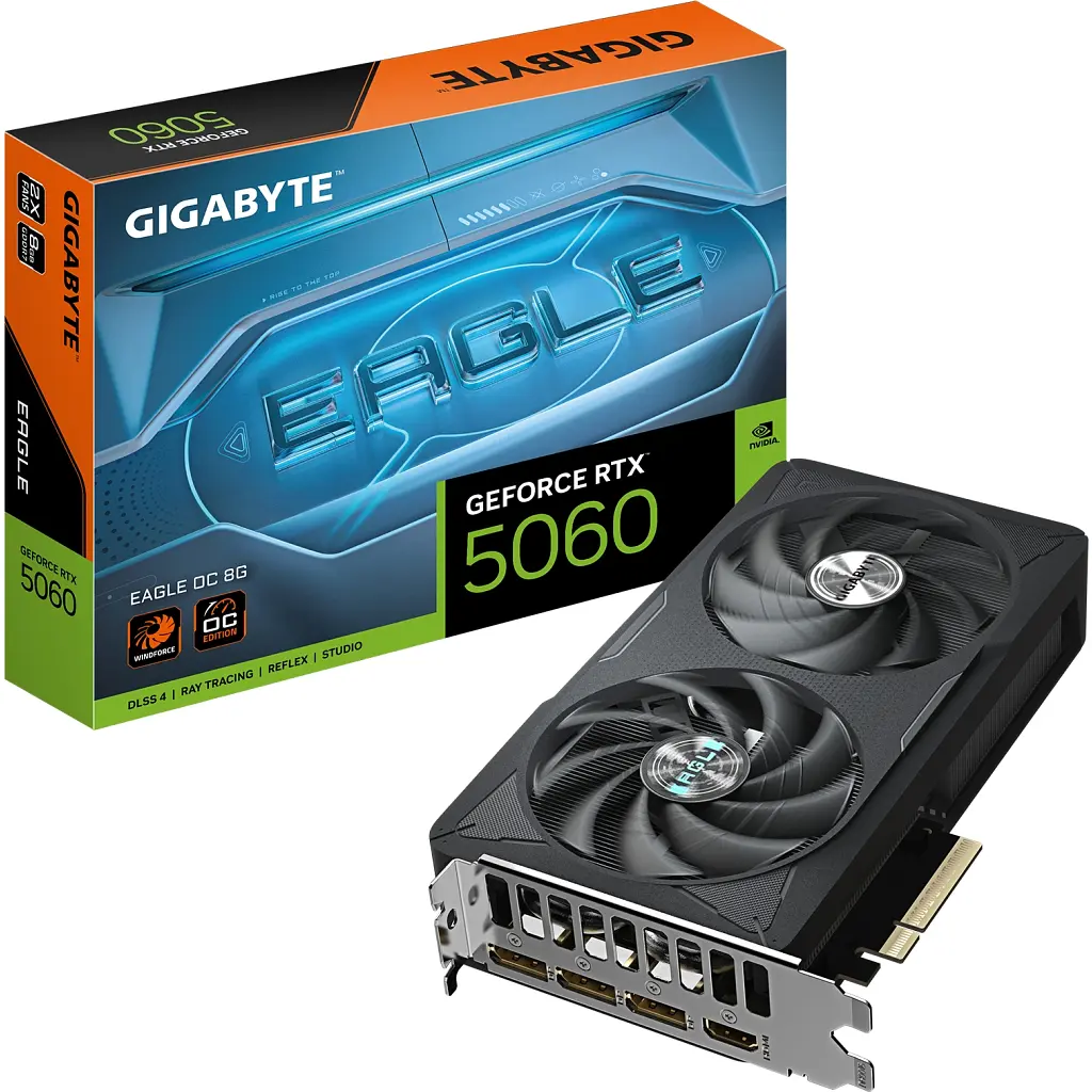 Видеокарта GIGABYTE GeForce RTX5060 8Gb EAGLE OC (GV-N5060EAGLE OC-8GD) - фото 10