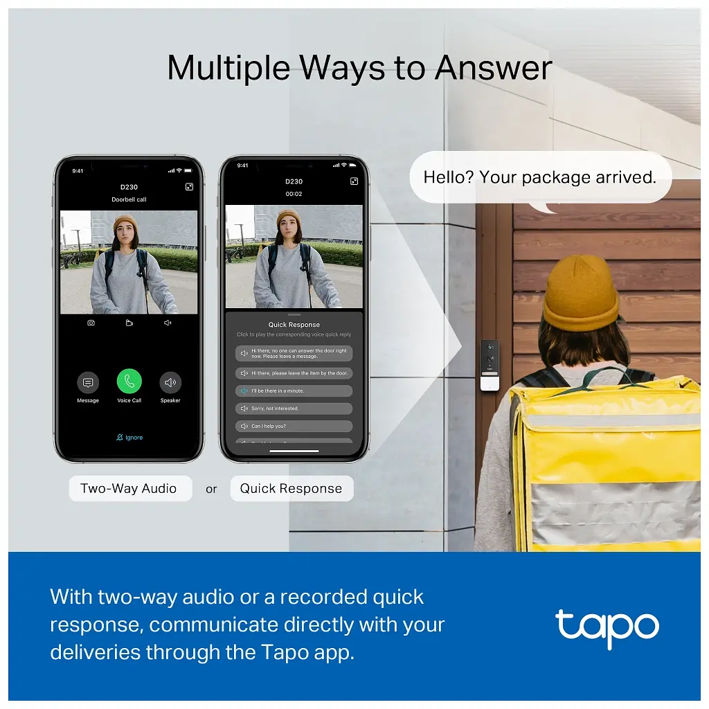 Дверний дзвінок TP-Link Tapo D230S1 (TAPO-D230S1) - фото 4